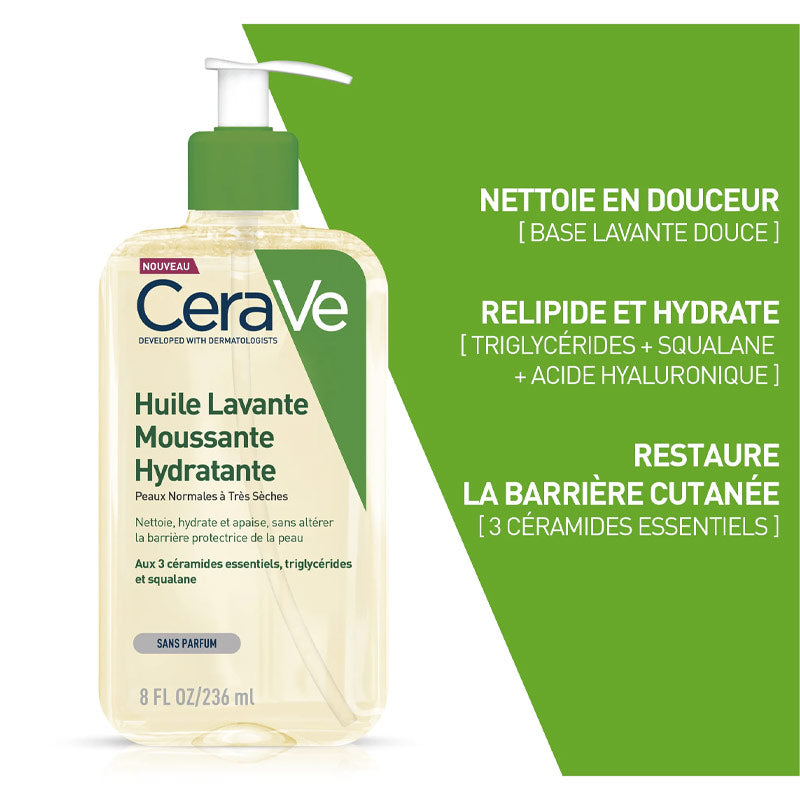 Cerave Huile lavante hydratante 473ml